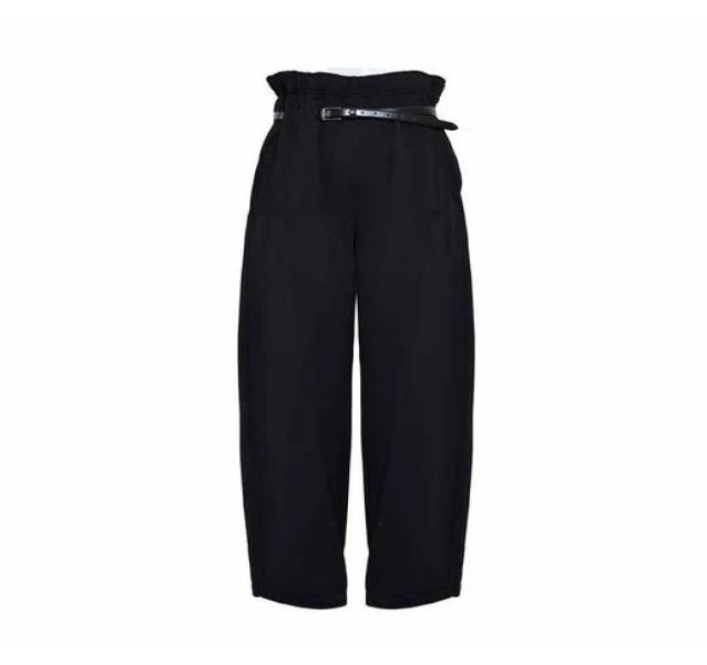 Belted sports track pants