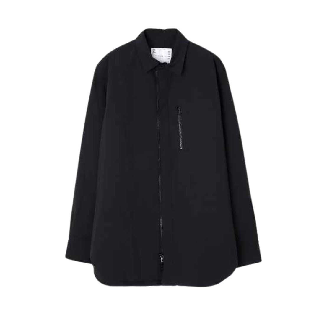 Matte taffeta long sleeve shirt