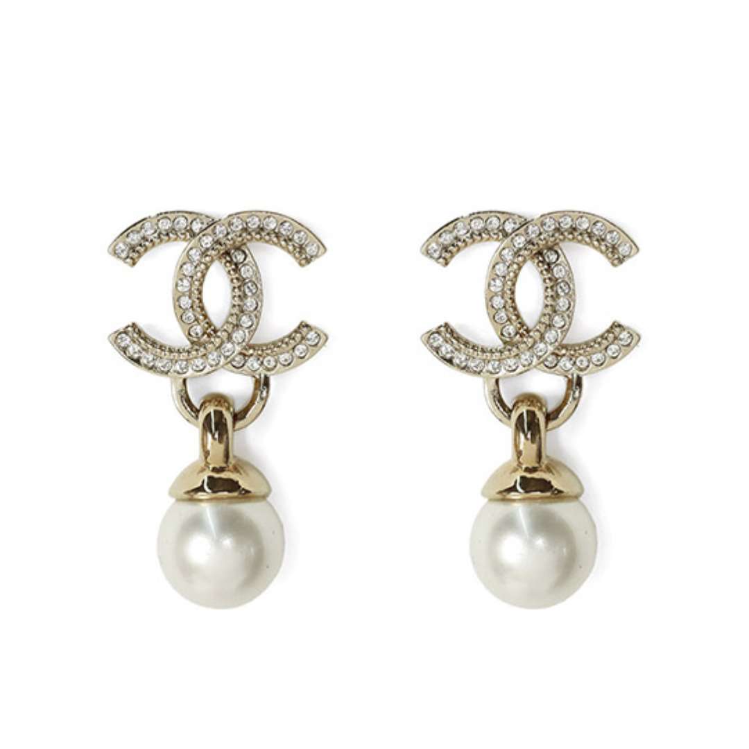 Crystal Pearl Drop Earrings