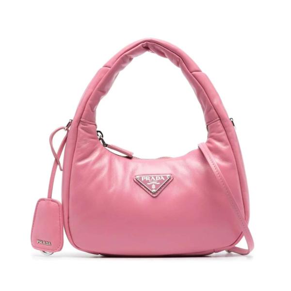 Mini padded leather shoulder bag