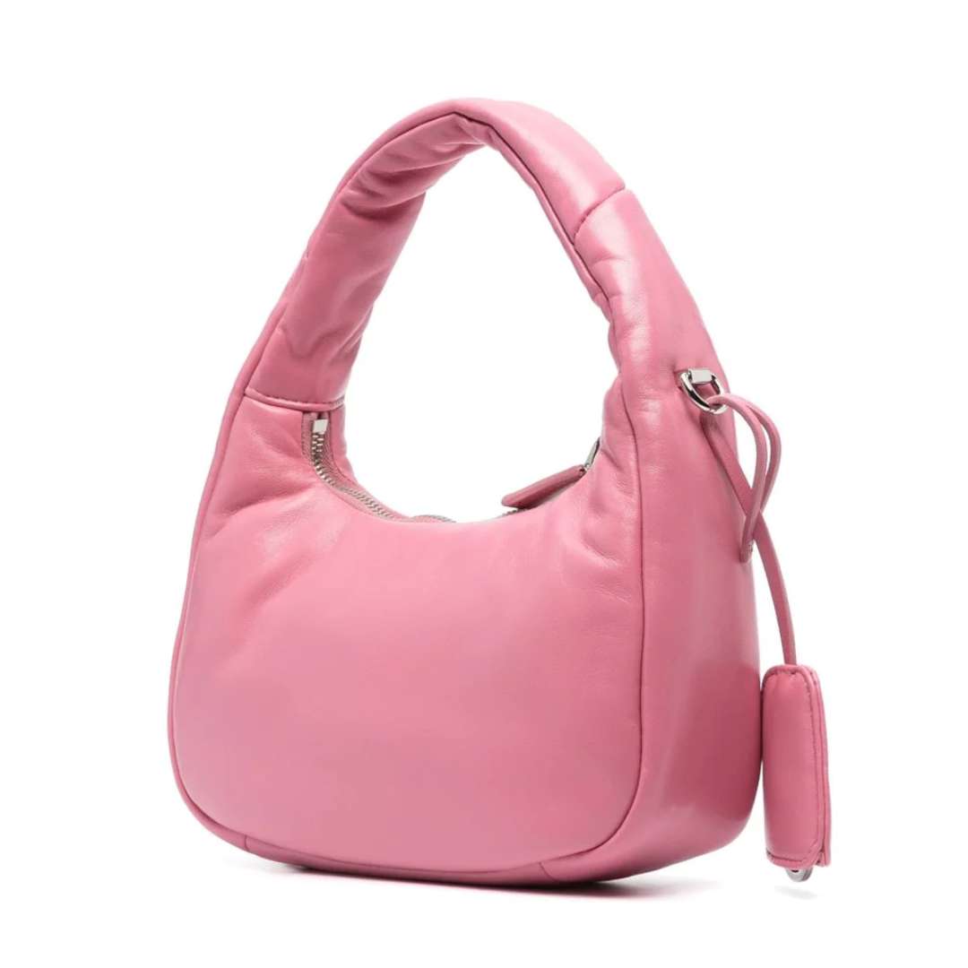 Mini padded leather shoulder bag