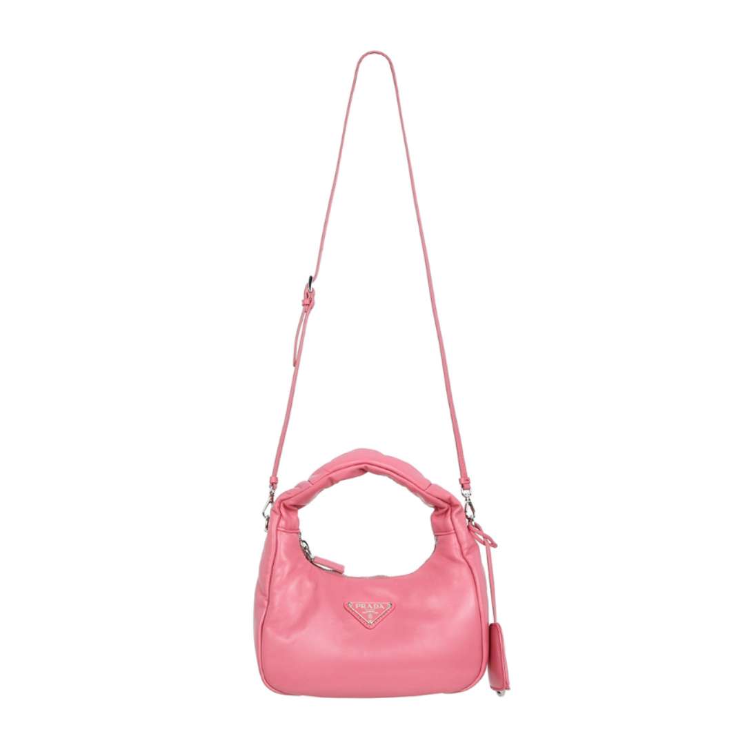 Mini padded leather shoulder bag