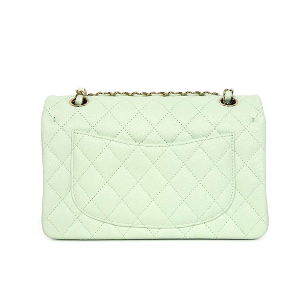 Classic caviar small chain flap bag