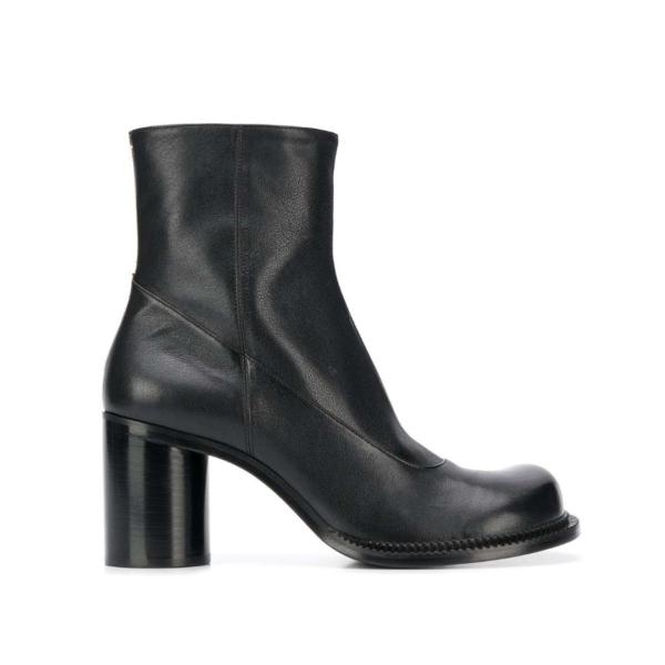 Runway Round Toe Chunky Heel Ankle Boots