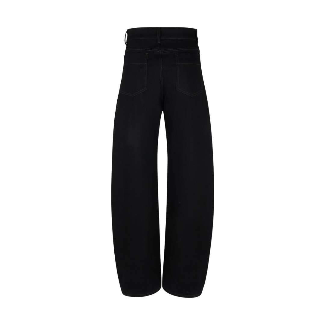 High waist curved pants