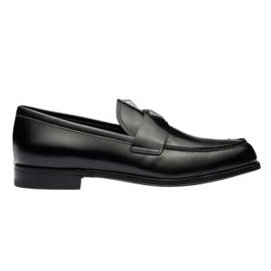 Triangle logo loafers