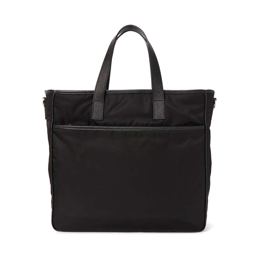 Re-Nylon and Saffiano leather tote