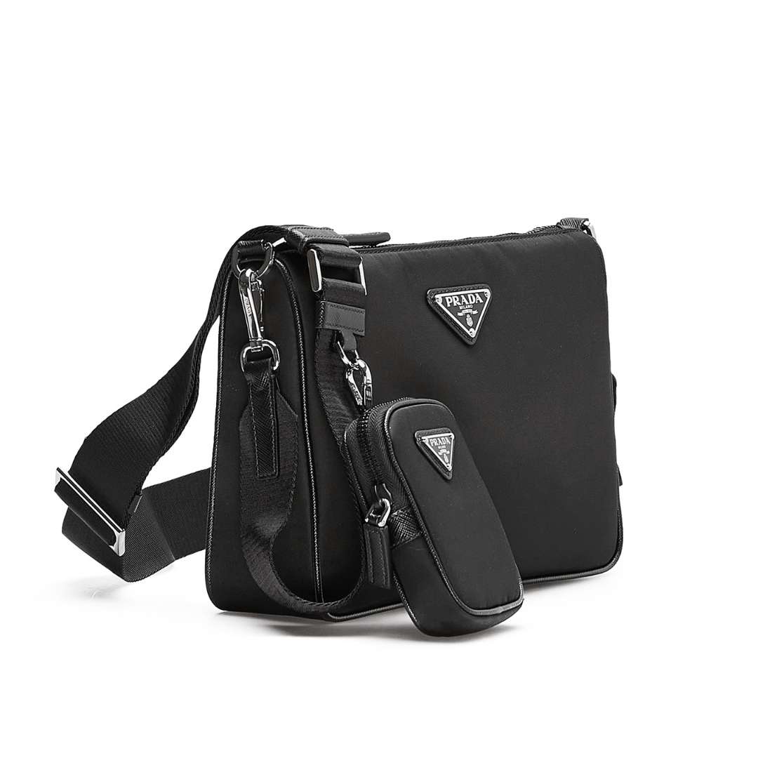 Nylon pouch shoulder bag