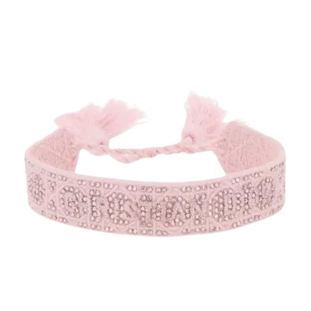 logo embroidery bracelet