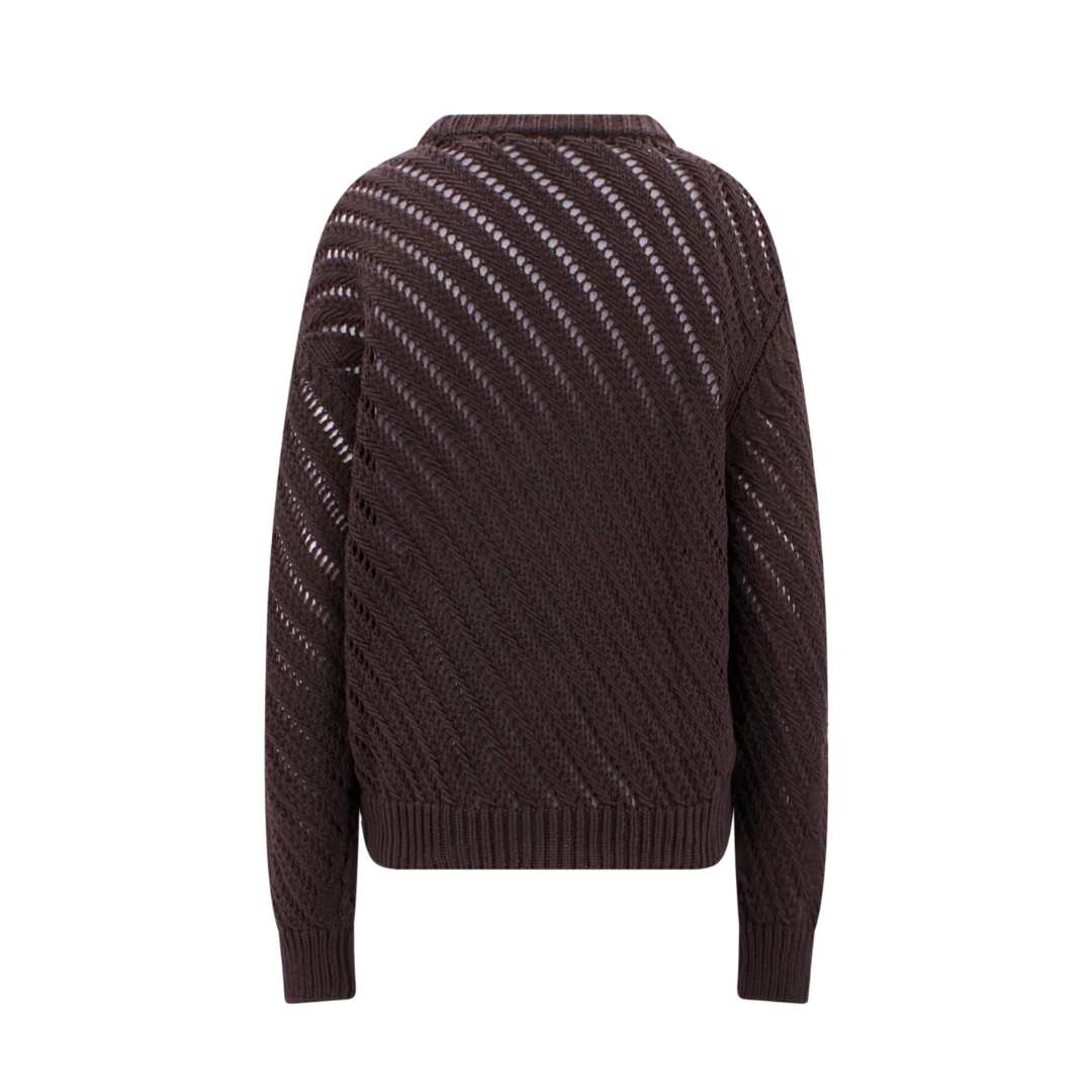 DIAGONAL OPENWORK JUMPER