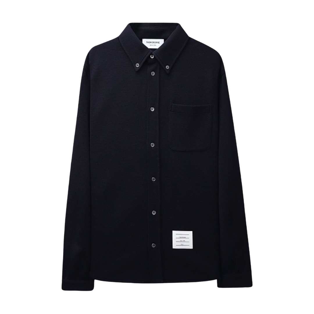 tab Milanese stitch outerwear type wool jacket