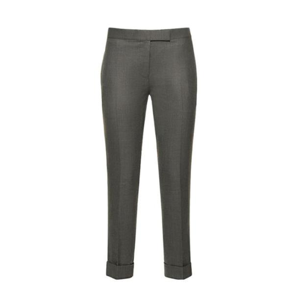 Low rise super 120 count twill wool skinny pants