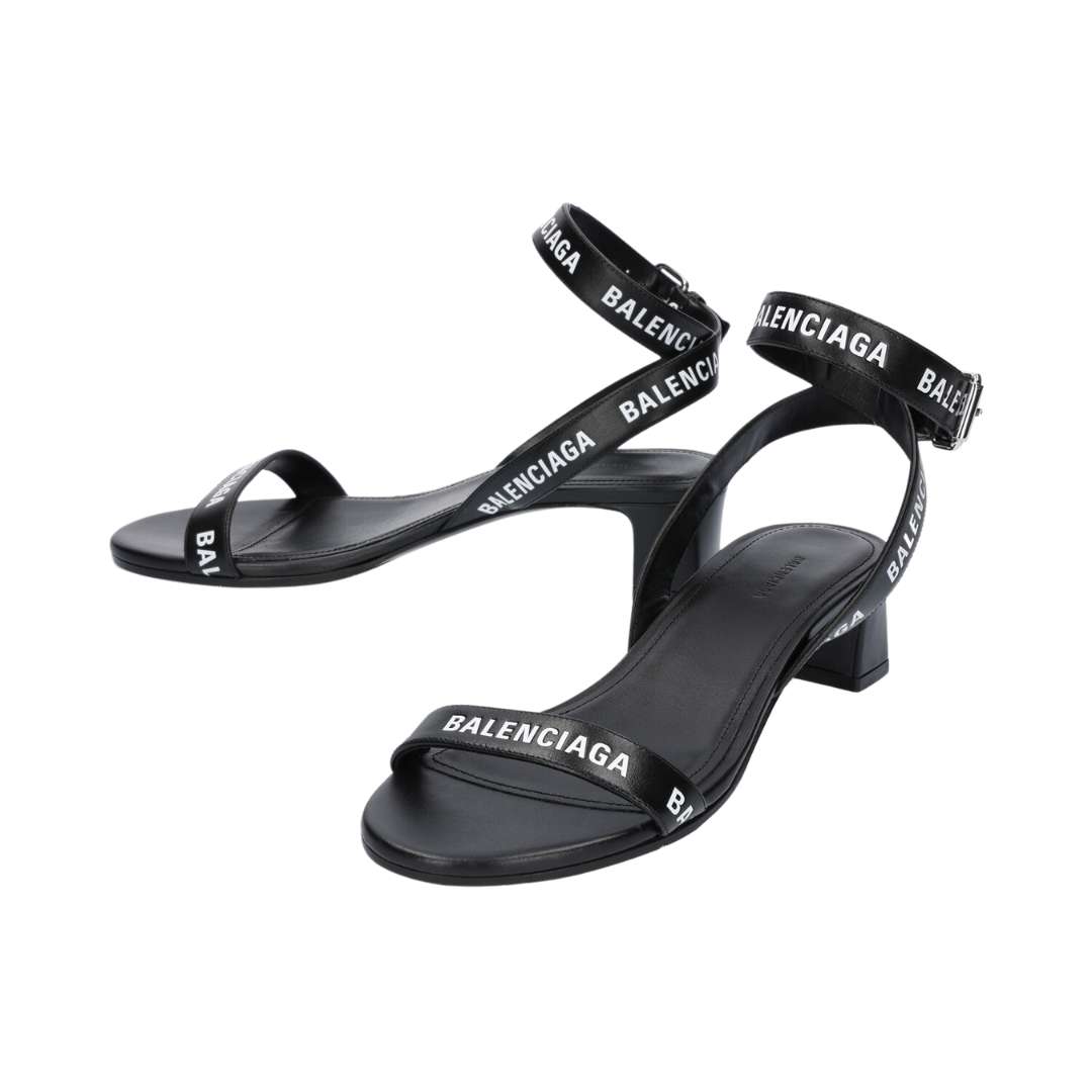 Allover Logo Ankle Strap Sandals