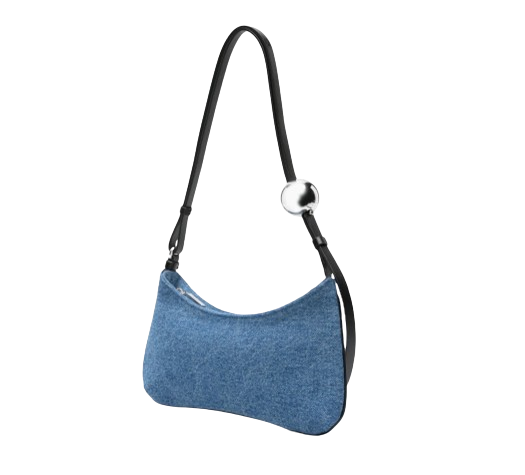 Le Bijou Pearl Denim Shoulder Bag