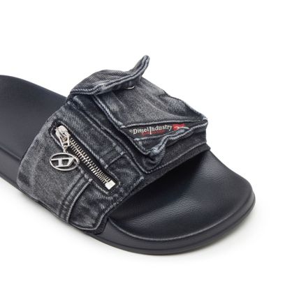 SA-MAYEMI Denim Strap Slides