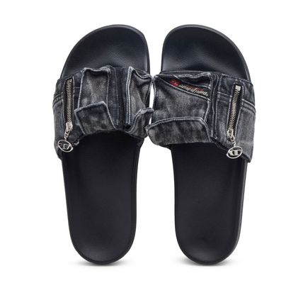 SA-MAYEMI Denim Strap Slides