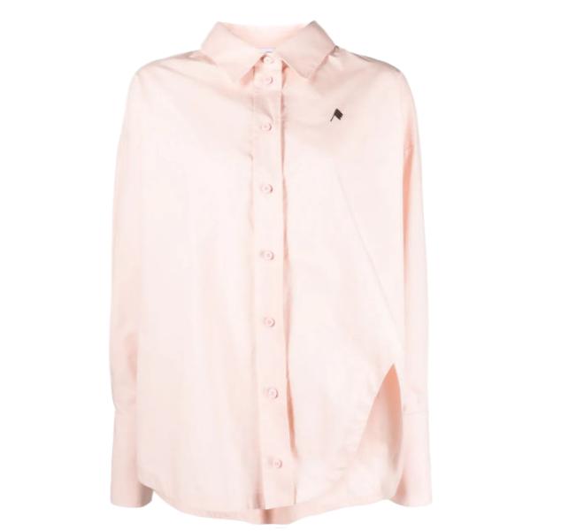 DIANA LOGO Slit hem shirt