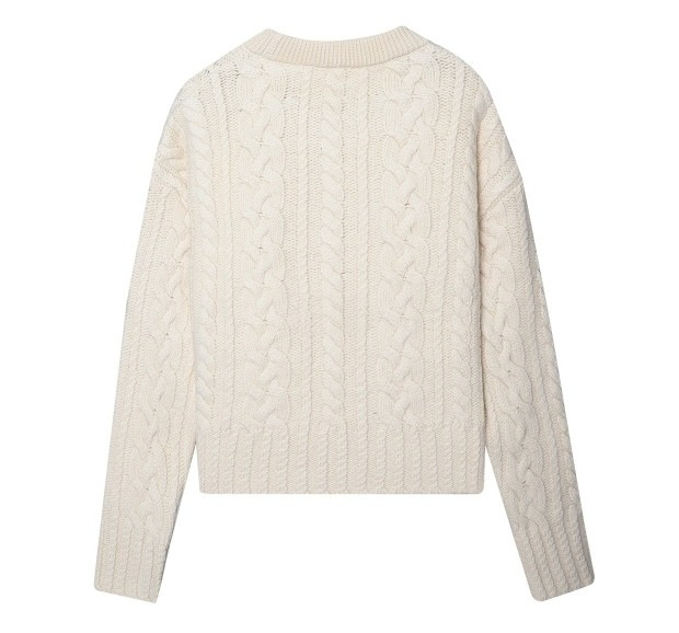 Wool cable knit