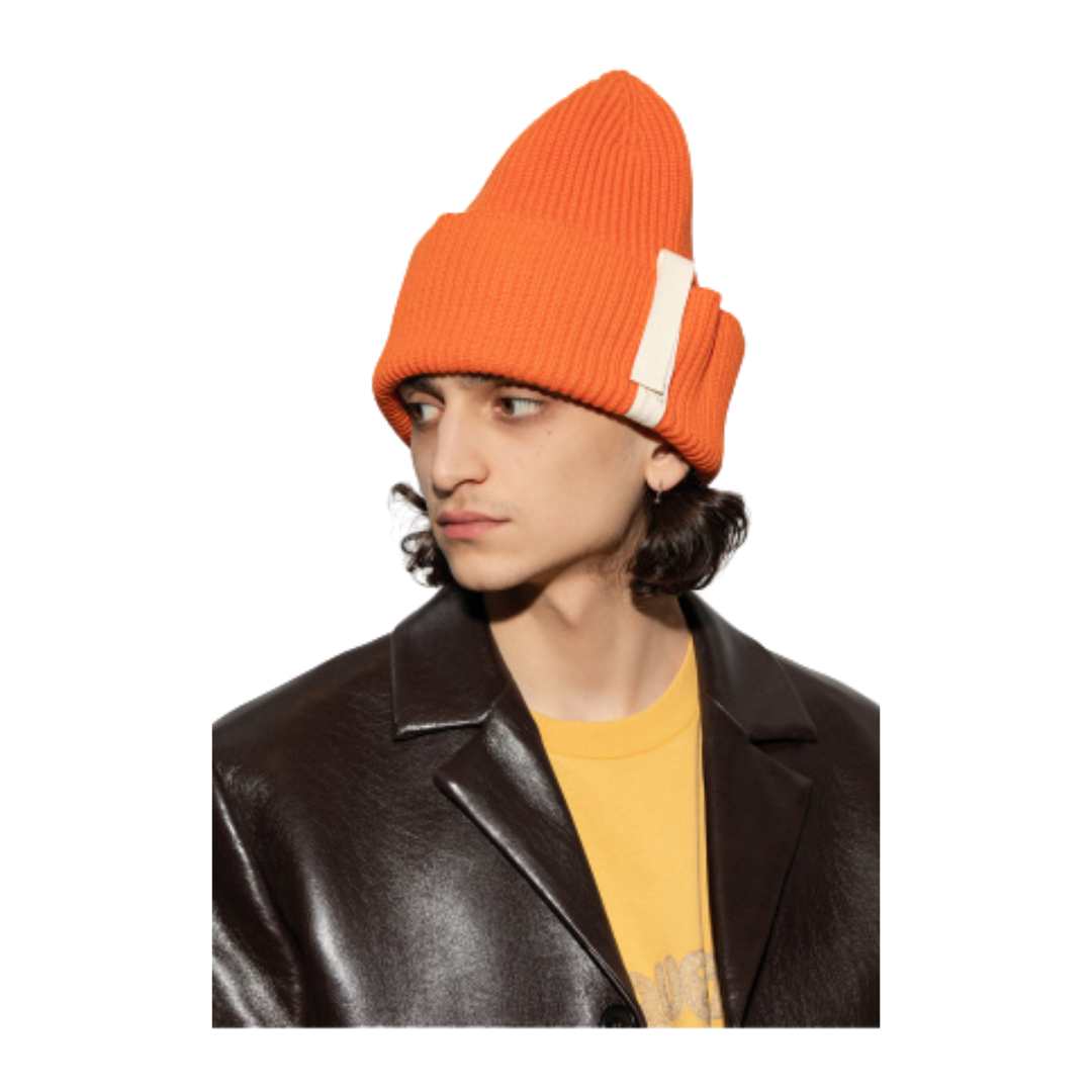 Jacquemus Le Bonnet Pippa Lip Beanie Orange