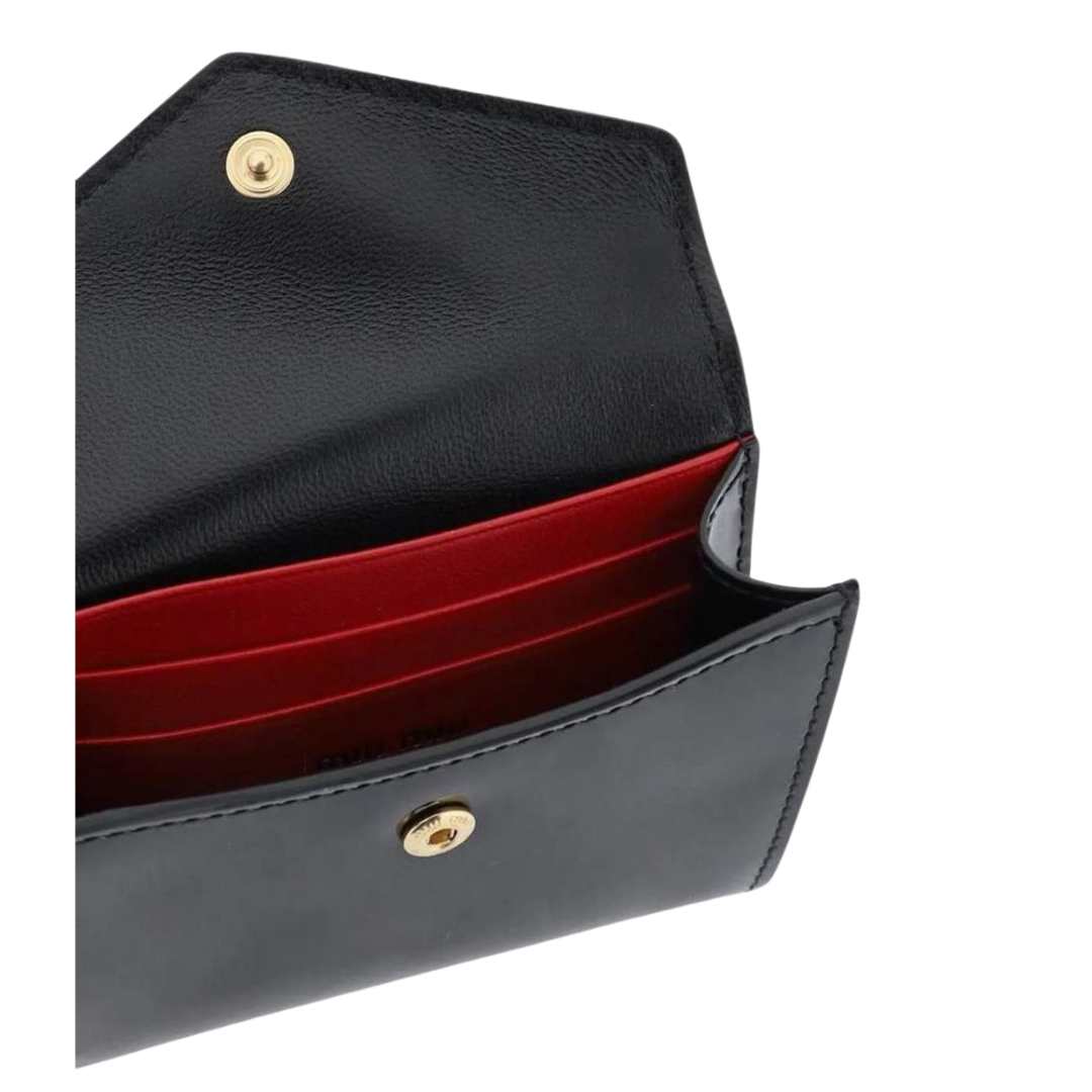 Patent leather card wallet