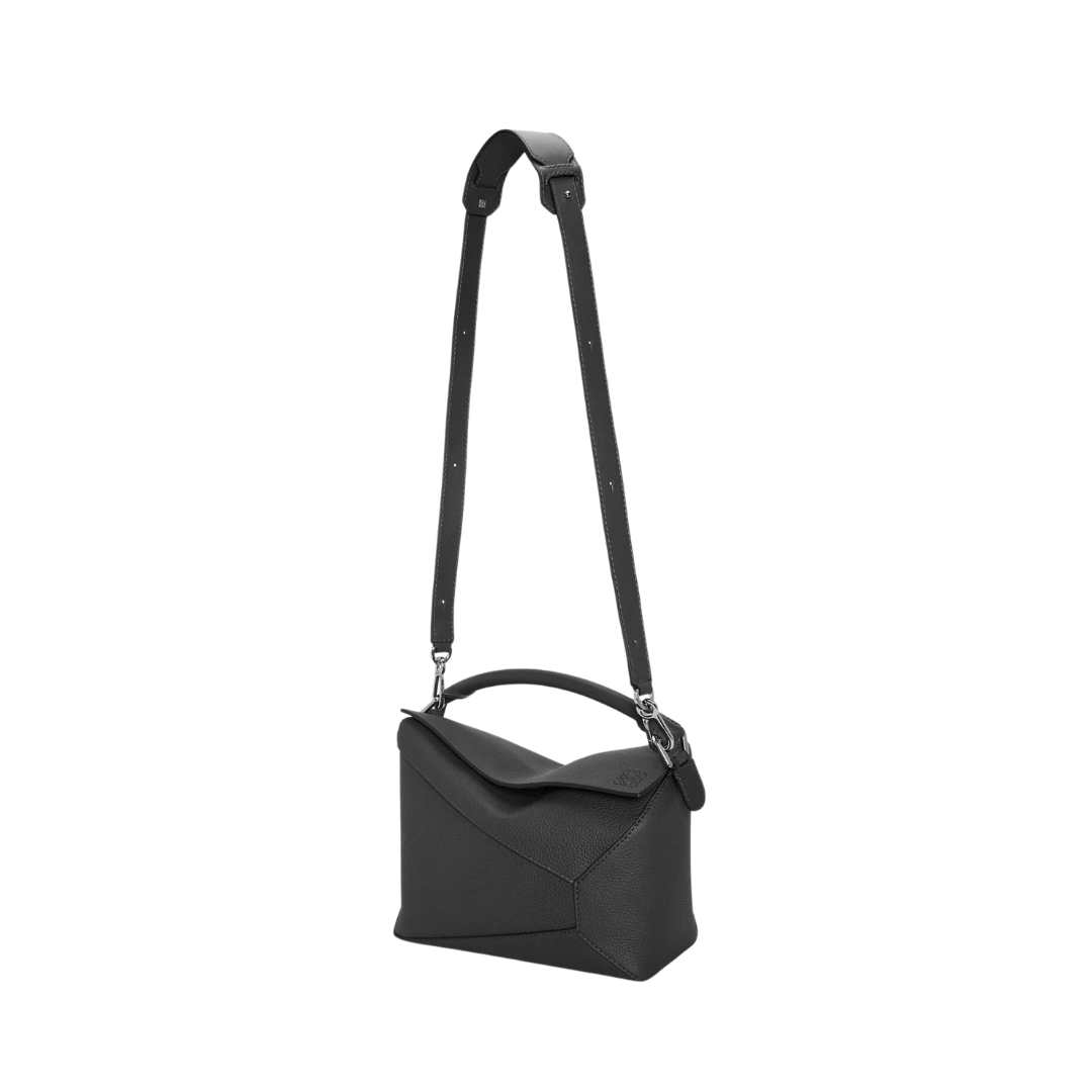 Puzzle bag in grained calfskin