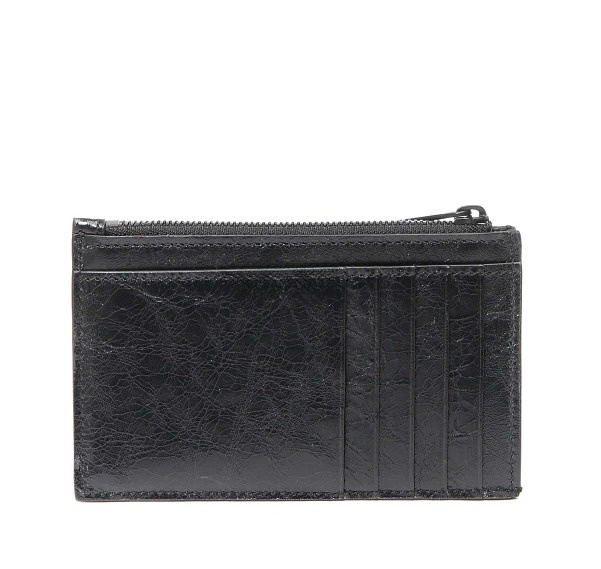 Monaco leather zipper card wallet