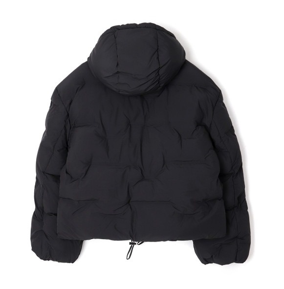 Quilted hooded padded jacket