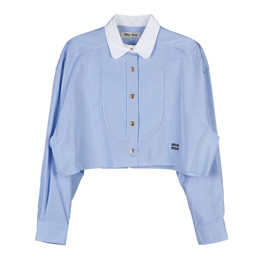 Miu Miu Gingham Check Shirt