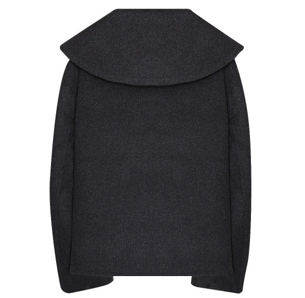 Big collar wool jacket