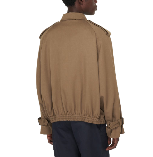 Gabardine blouson jacket