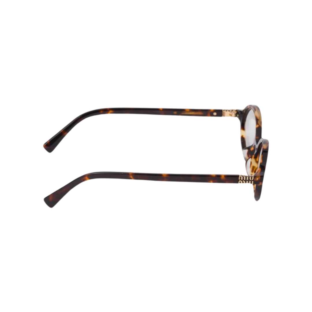  Miu Miu Regard Sunglasses Blue Lenses Honey Tortoiseshell Acetate Standard fit