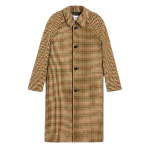 MAC COAT IN CHECKED WOOL 