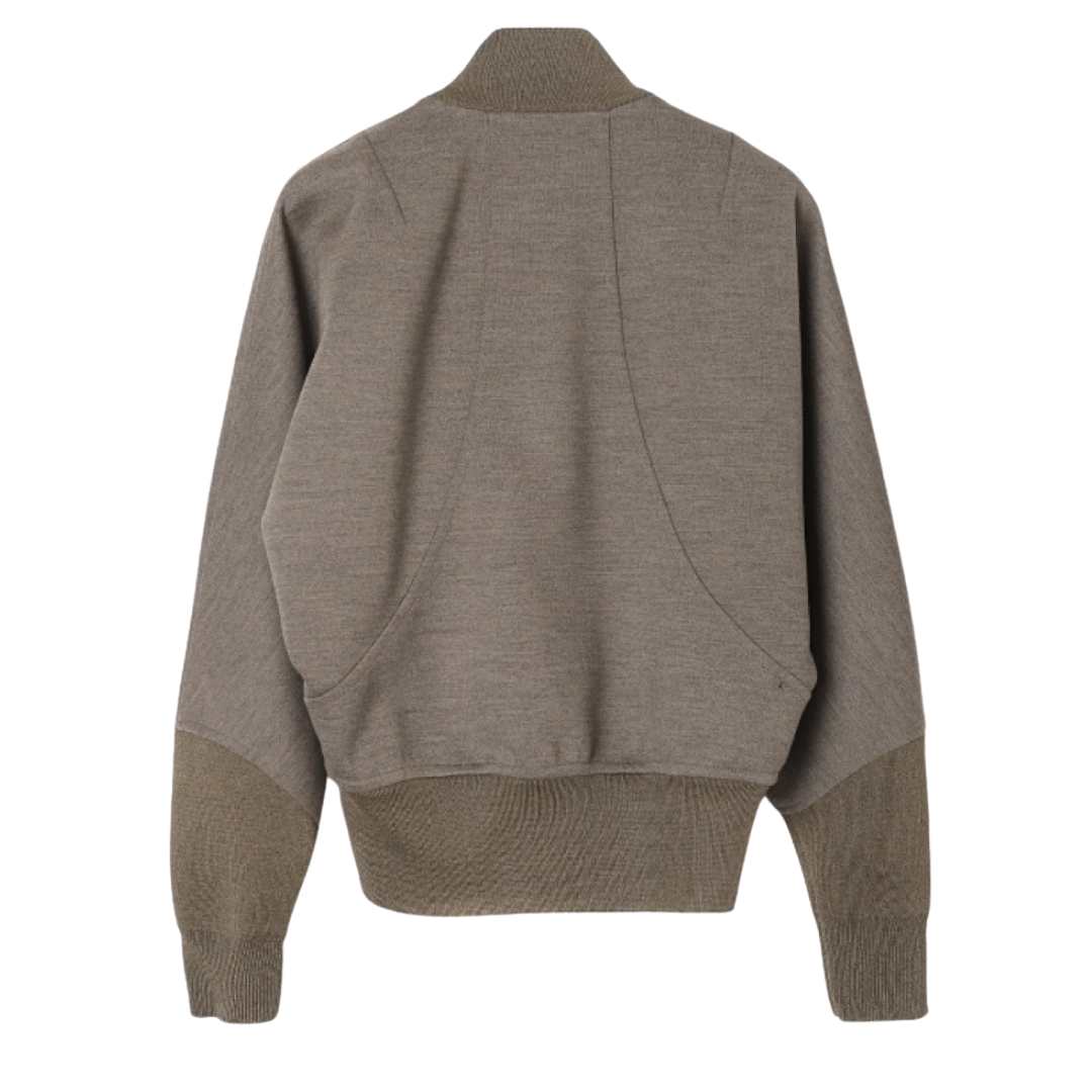 Wool melange compact jersey