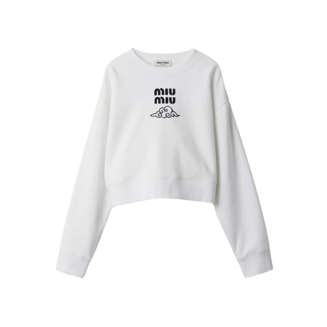 Cotton fleece sweatshirt