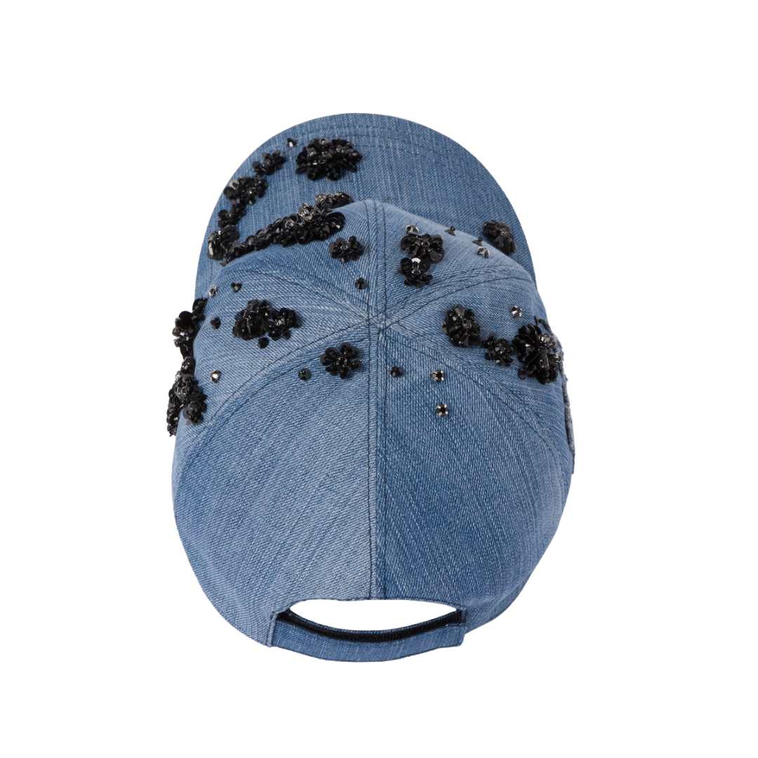 miumiu denim baseball cap