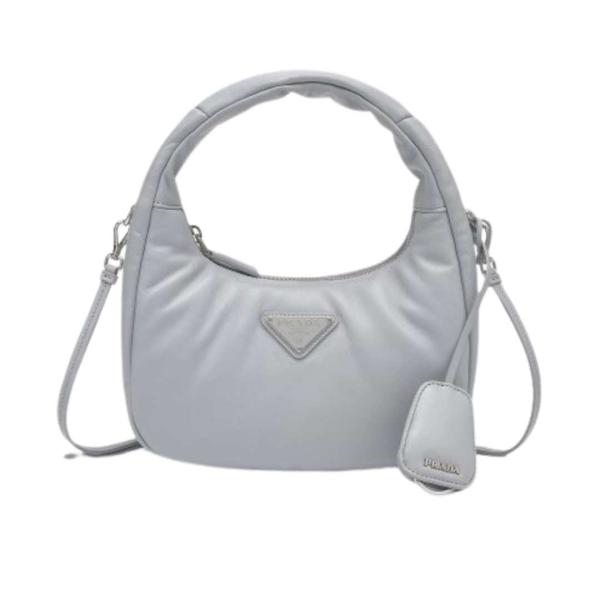 Women's Prada Soft Padded Nappa Leather Mini Bag - Cornflower Blue 