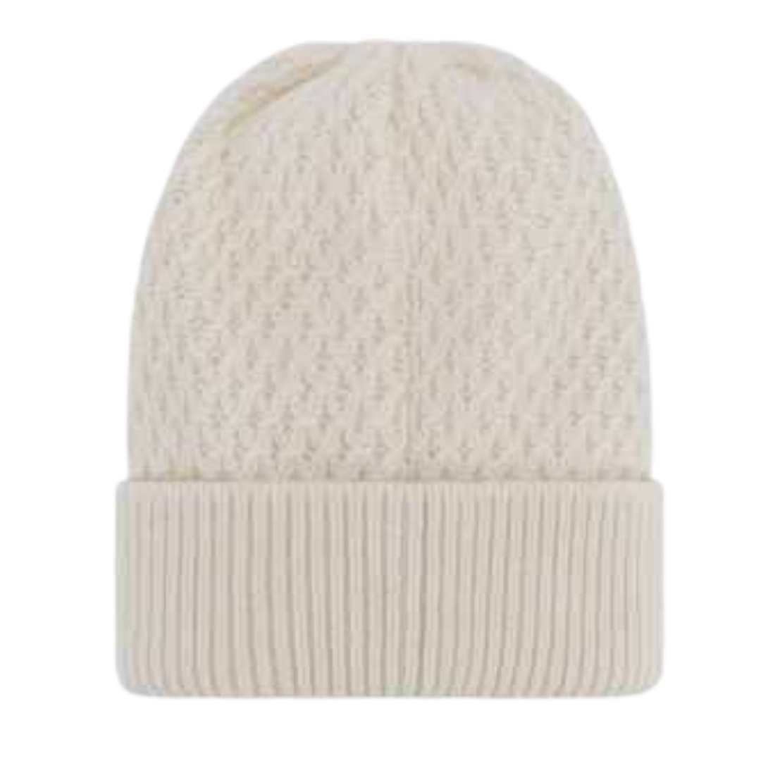 Chanel Beanie Cashmere & White Black