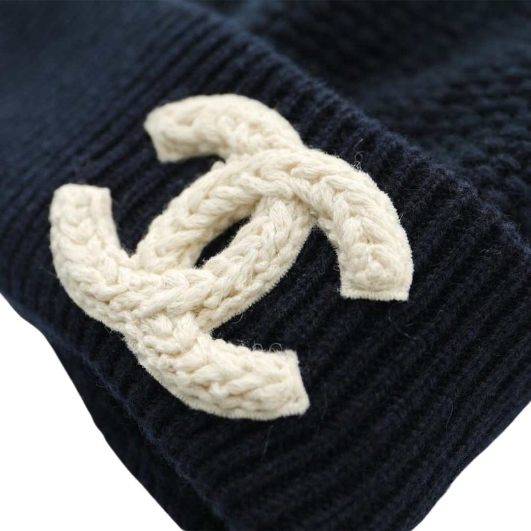 Chanel Beanie Cashmere & Navy Blue