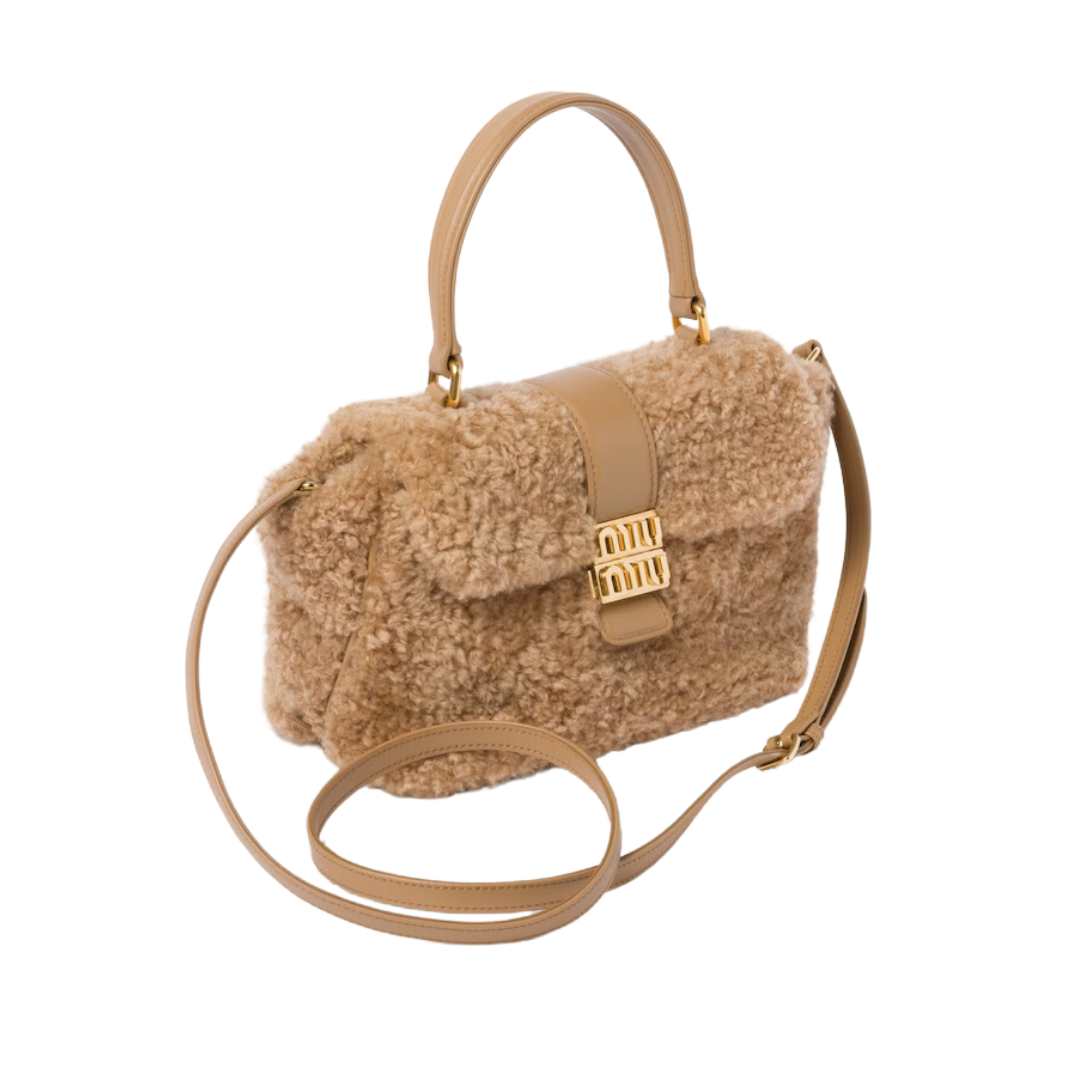 shearling handbag