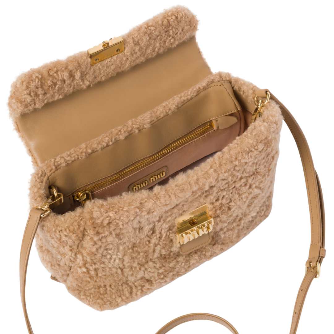 shearling handbag