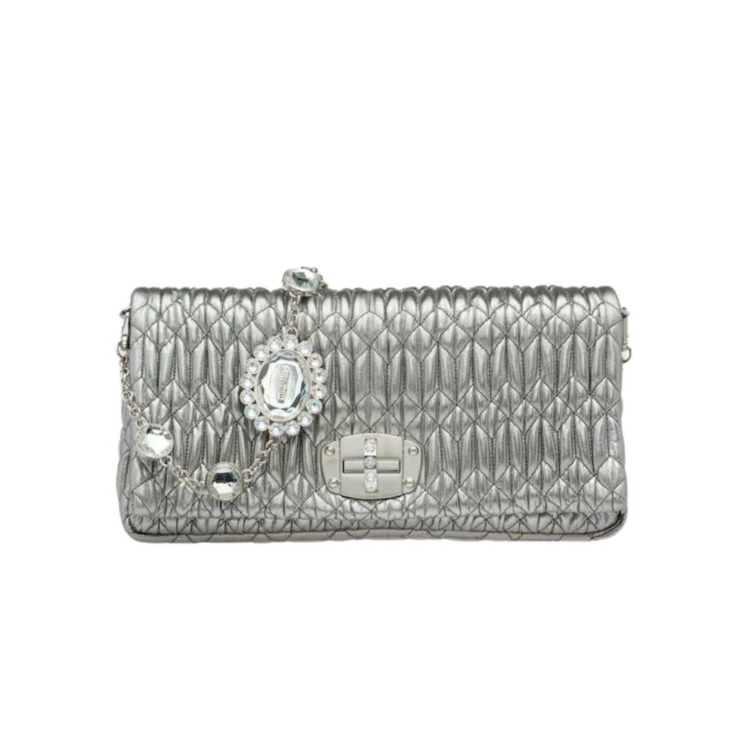 Miu Miu Iconic crystal leather bag