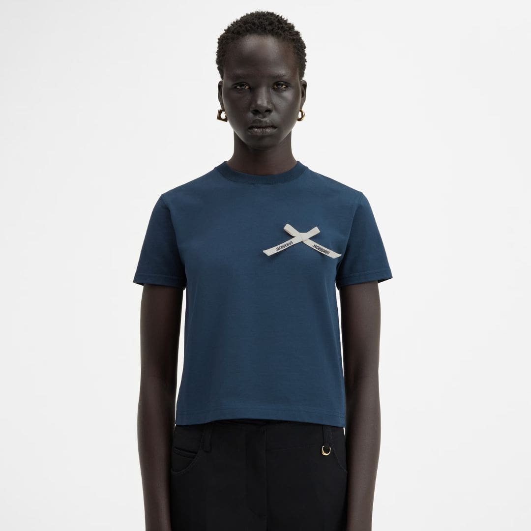 Jacquemus Le t-shirt Noeud Navy