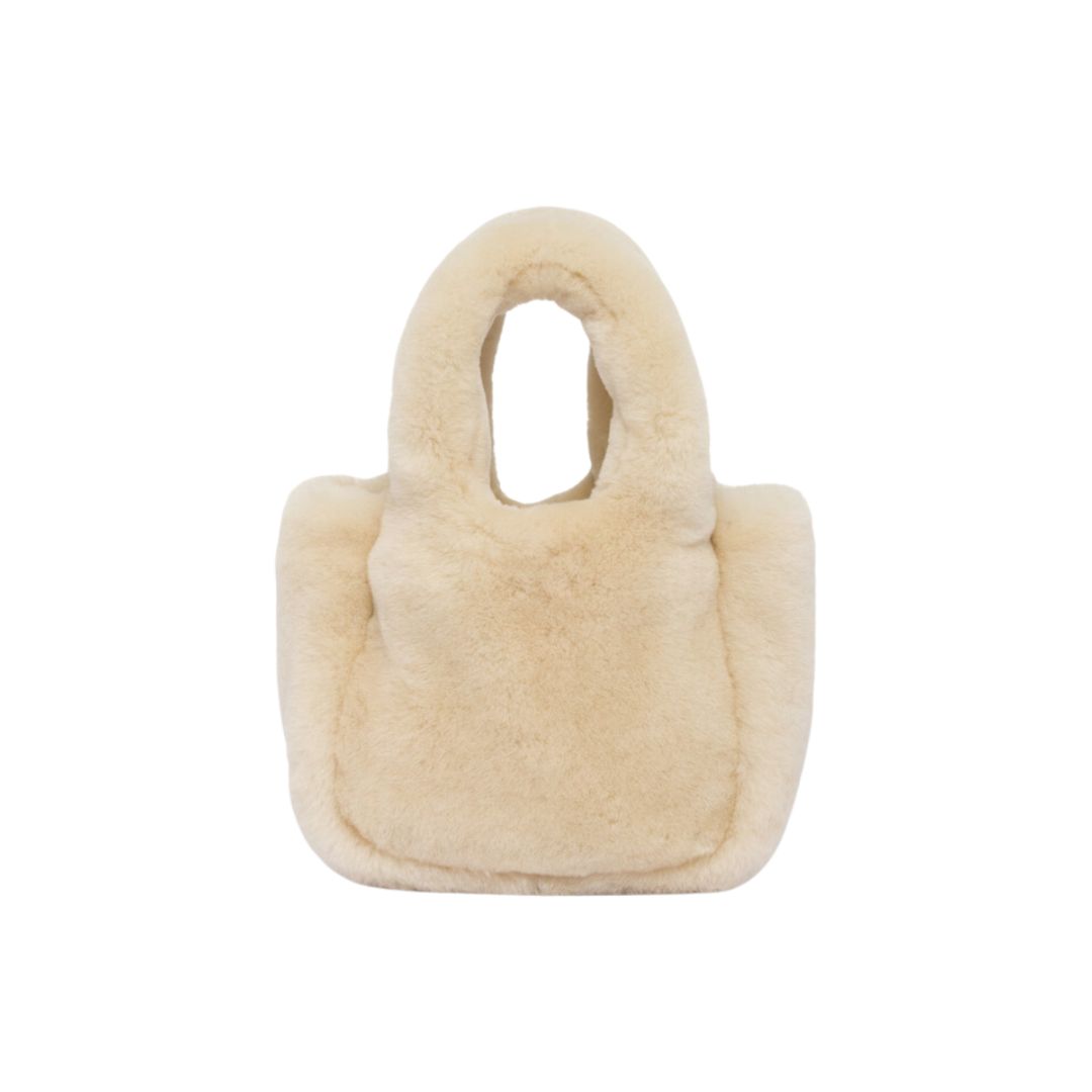 shearling mini handbag