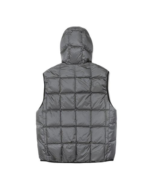 (PLAYBOY X DIMITO) REVERSIBLE HD DOWN VEST GREY