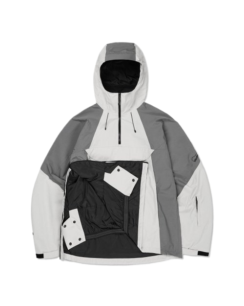 QUASAR 2L PULLOVER JACKET LIGHT GREY