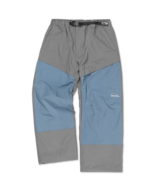 BLOCK WIDE PANTS STEEL GREY