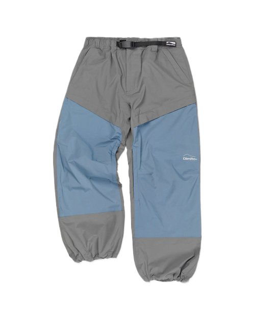 BLOCK WIDE PANTS STEEL GREY