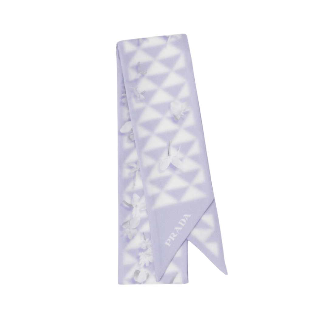 printed twill scarf