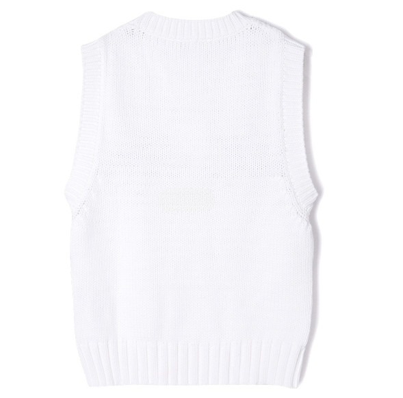 WHITE COTTON ROPE VEST