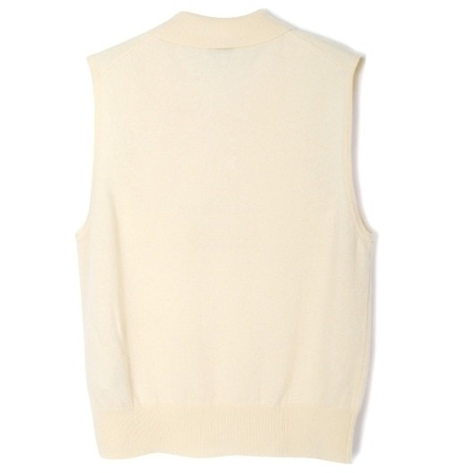 Sleeveless polo sweater